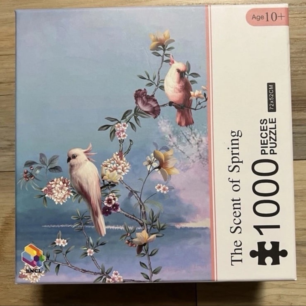 RARE 28 X 20 “The Scent Of Spring” 1000 Piece Puzzle By Honeycomb Learning EUC